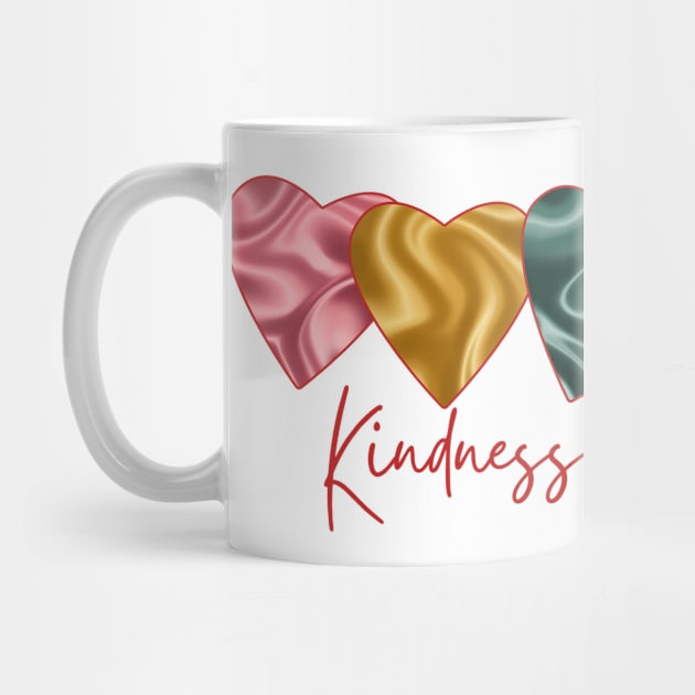 Inspirational Kindness quote with hearts by T-Crafts